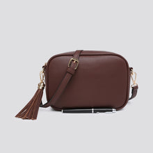 Load image into Gallery viewer, Emma Faux Leather Camera Bag - Gold Metal Hardware