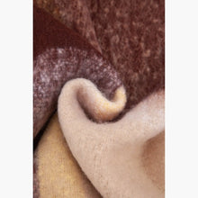 Load image into Gallery viewer, Yara Square Colour Block Blanket Scarf - Brown & Orange