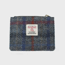 Load image into Gallery viewer, Rory Harris Tweed Coin & Card Purse - Grey Check