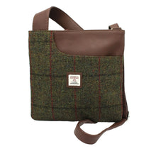 Load image into Gallery viewer, Mina Harris Tweed Crossbody Bag - Green Check