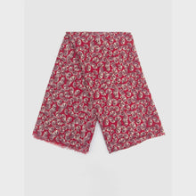 Load image into Gallery viewer, Alice Metallic Fan Lightweight Scarf - Red