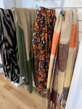 Load image into Gallery viewer, Ainslie Zebra Print Lightweight Scarf - Black & Beige