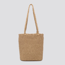 Load image into Gallery viewer, Poppy Hessian Tote Bag with Shell Charm - Camel