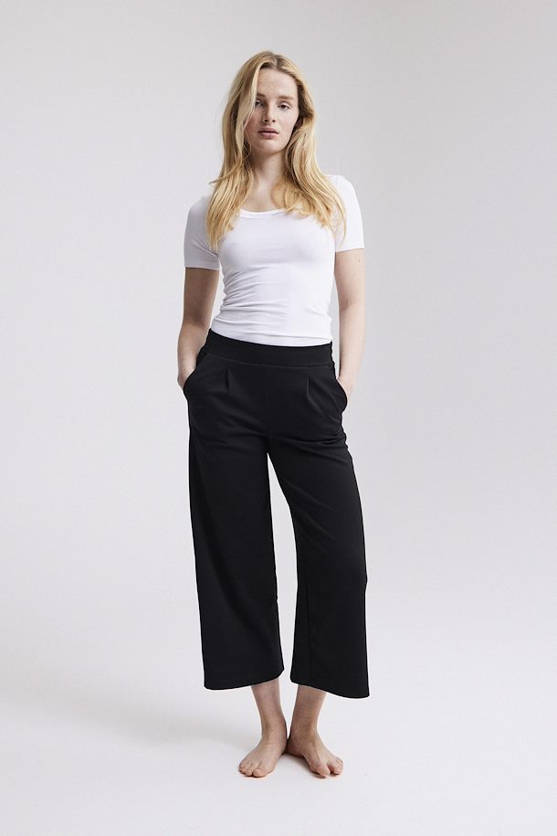 Wide Leg Jersey Pants