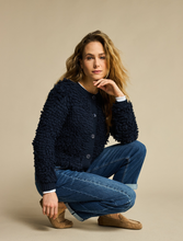 Load image into Gallery viewer, Red Button Jacket Loops - Indigo