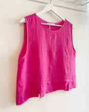 Load image into Gallery viewer, Amazing Woman Lucie Linen Sleeveless Top - Fuxia Pink