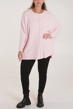 Load image into Gallery viewer, Eva Seam Front Soft Knit Jumper - Baby Pink