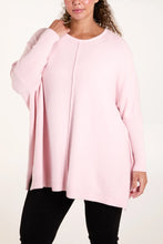Load image into Gallery viewer, Eva Seam Front Soft Knit Jumper - Baby Pink