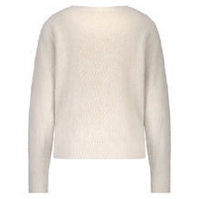 Load image into Gallery viewer, Red Button Fluffy Jumper - Cream
