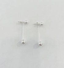 Load image into Gallery viewer, Sterling Silver Small Ball Drop Earrings
