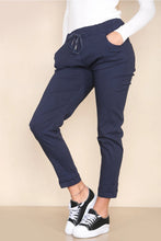 Load image into Gallery viewer, Carmen Magic Plain Trousers - Navy