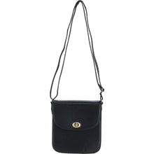 Load image into Gallery viewer, Ashwood Medium Leather Crossbody Bag - Black
