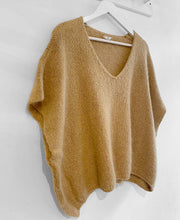 Load image into Gallery viewer, Carys Mohair Short Sleeve Jumper - Camel