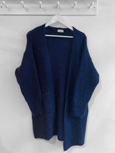 Load image into Gallery viewer, Carys Mohair Long Cardigan - Navy