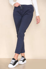 Load image into Gallery viewer, Carmen Magic Plain Trousers - Navy