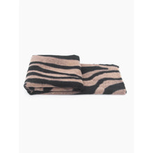 Load image into Gallery viewer, Ainslie Zebra Print Lightweight Scarf - Black & Beige