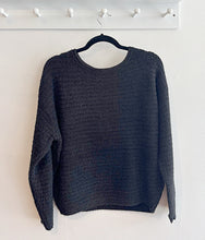 Load image into Gallery viewer, Red Button Fluffy Ajour Jumper - Black
