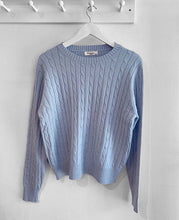 Load image into Gallery viewer, Sara Cable Knit Jumper - Pale Blue