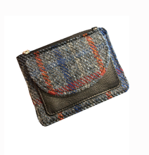 Load image into Gallery viewer, Rory Harris Tweed Coin & Card Purse - Grey Check
