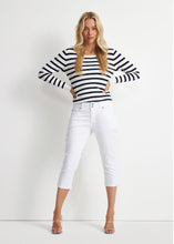Load image into Gallery viewer, Red Button Romy Capri Cotton Trousers - White