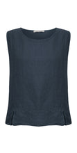 Load image into Gallery viewer, Amazing Woman Lucie Linen Sleeveless Top - Navy