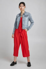 Load image into Gallery viewer, ICHI Stampe Denim Jacket - Light Blue