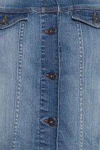 Load image into Gallery viewer, ICHI Stampe Denim Jacket - Light Blue