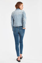 Load image into Gallery viewer, ICHI Stampe Denim Jacket - Light Blue
