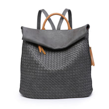 Load image into Gallery viewer, Tessa Woven Backpack - Grey