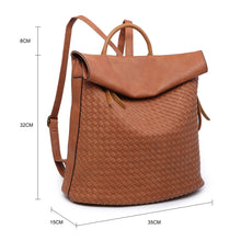 Load image into Gallery viewer, Tessa Woven Backpack - Tan