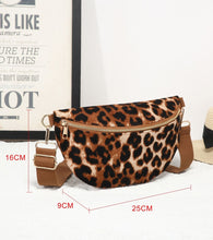 Load image into Gallery viewer, Amara Leopard Print Canvas Bum Bag - Brown