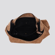 Load image into Gallery viewer, Esme Slouch Vegan Suede Bag - Brown