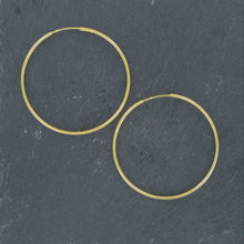 Load image into Gallery viewer, Large Hoop Earrings - Gold Plated Sterling Silver