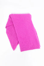 Load image into Gallery viewer, Evie Asymmetric Textured Blanket Scarf - Hot Pink