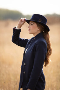 Frimble Navy Rowen Tweed Jacket