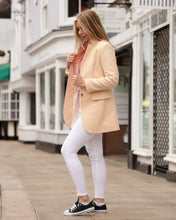 Load image into Gallery viewer, Frimble Peach Houndstooth Tweed Jacket