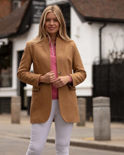 Load image into Gallery viewer, Frimble Camel Herringbone Tweed Jacket