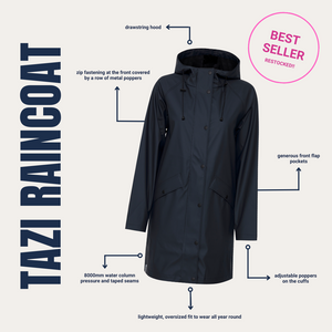 ICHI Tazi Raincoat - Kalamata Green