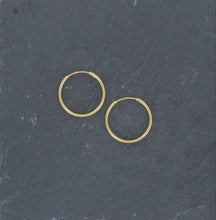 Load image into Gallery viewer, Small Hoop Earrings - Gold Plated Sterling Silver