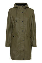 Load image into Gallery viewer, ICHI Tazi Raincoat - Kalamata Green