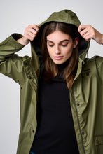 Load image into Gallery viewer, ICHI Tazi Raincoat - Kalamata Green