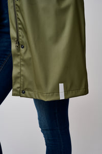 ICHI Tazi Raincoat - Kalamata Green