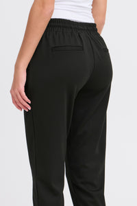 ICHI Kate Cropped Joggers - Black