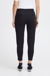 ICHI Kate Cropped Joggers - Black