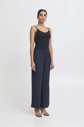 ICHI Marrakech Trousers - Total Eclipse