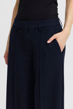 Load image into Gallery viewer, ICHI Kate Office Wide Legged Trousers - Total Eclipse