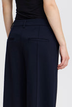 Load image into Gallery viewer, ICHI Kate Office Wide Legged Trousers - Total Eclipse