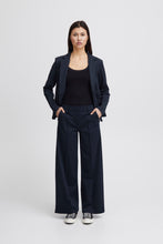 Load image into Gallery viewer, ICHI Kate Office Wide Legged Trousers - Total Eclipse