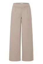 Load image into Gallery viewer, ICHI Kate Wide Legged Jersey Cropped Trousers - Fungi