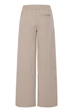Load image into Gallery viewer, ICHI Kate Wide Legged Jersey Cropped Trousers - Fungi